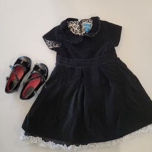 Black dress and shoes